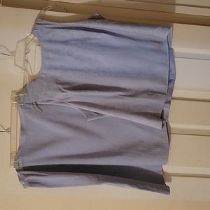 Blue blushe 100% silk skirt and top